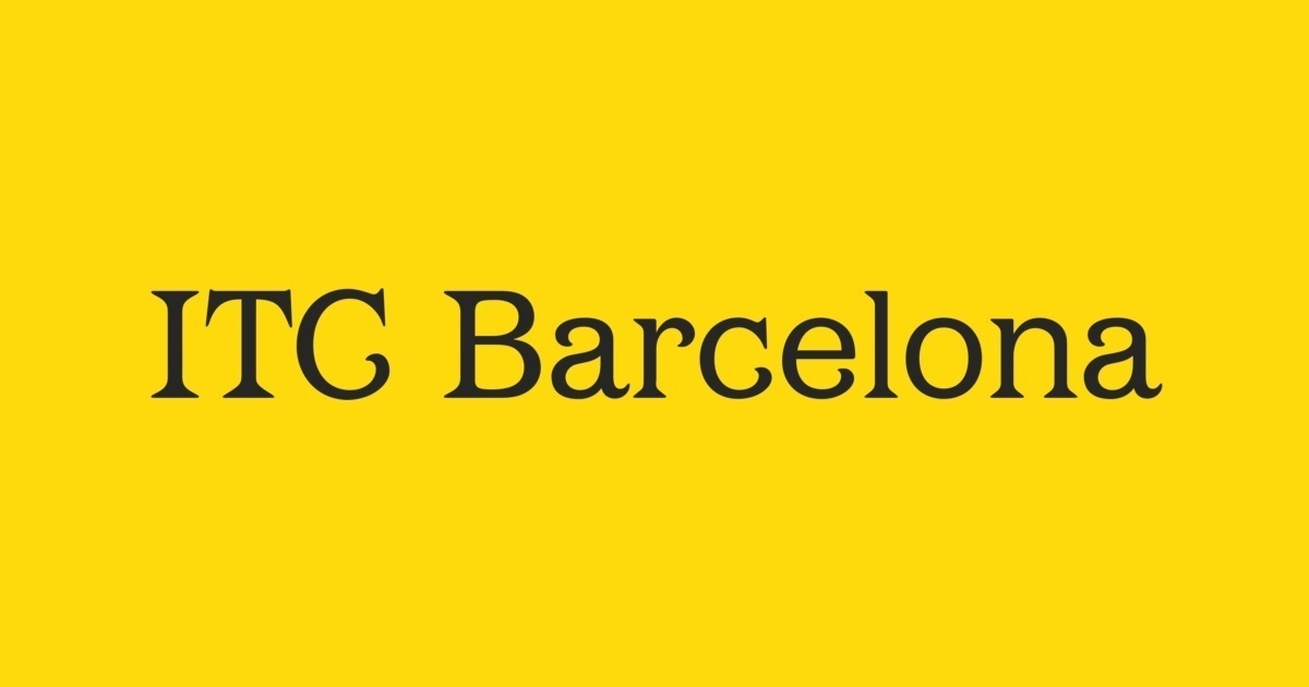 ITC Barcelona™ Font Download Download the ITC Barcelona™ Font Today