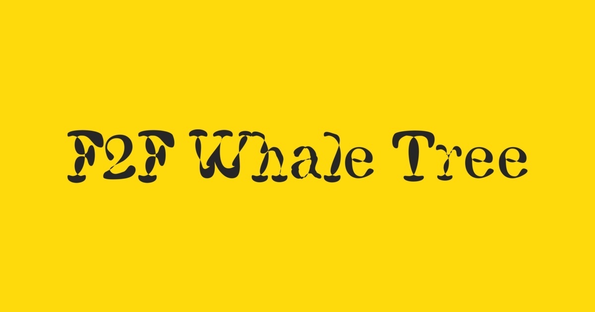 F2F Whale Tree™