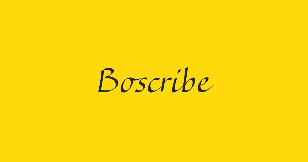 Boscribe™