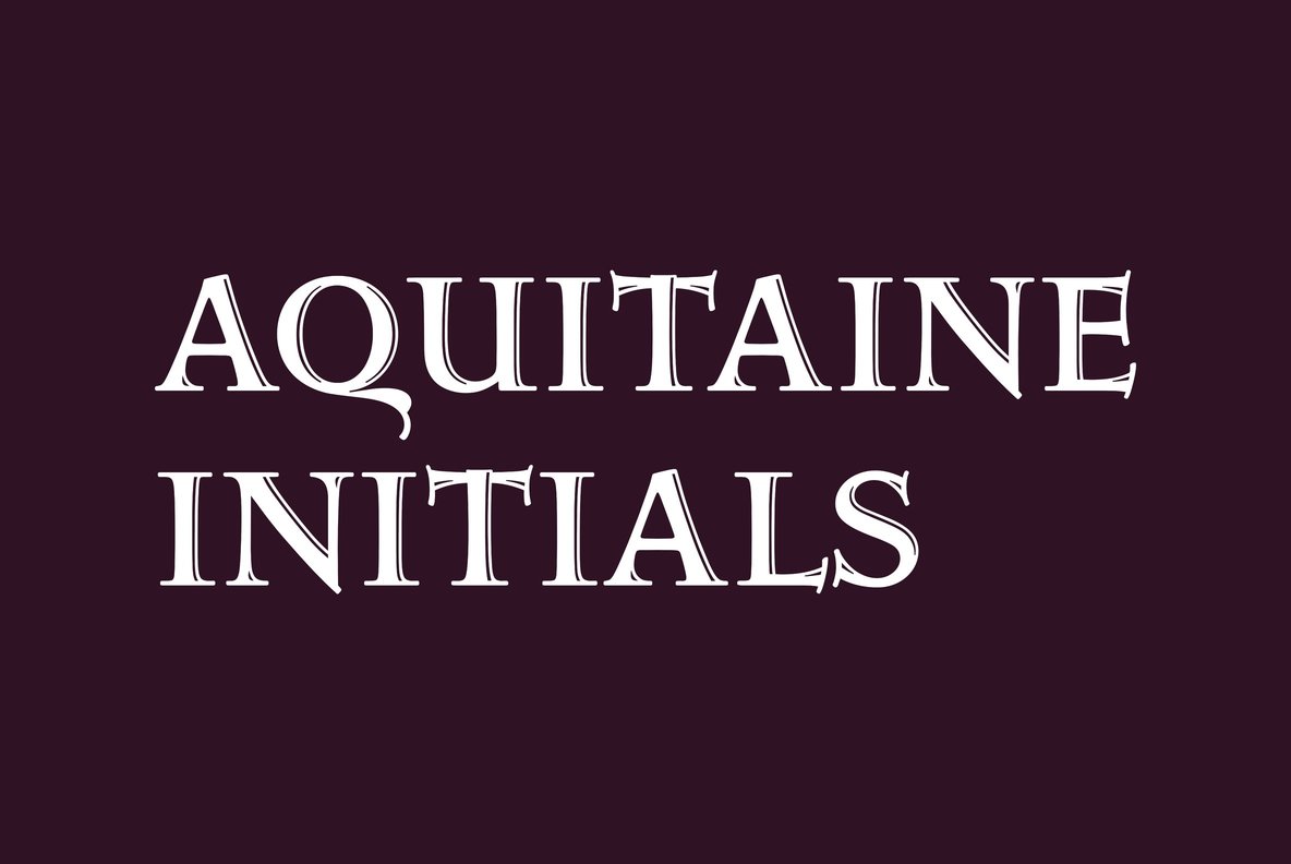 Aquitaine™ Initials