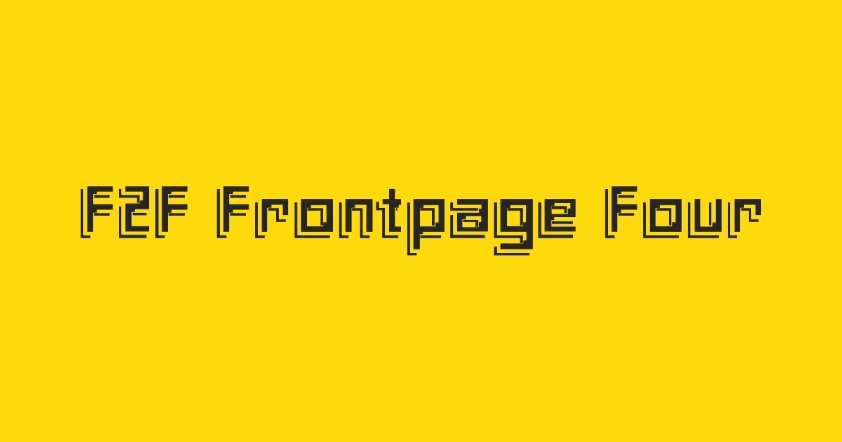 F2F Frontpage Four™