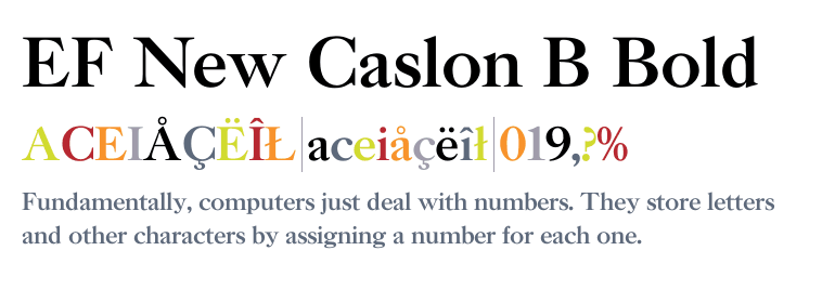 New Caslon EF™