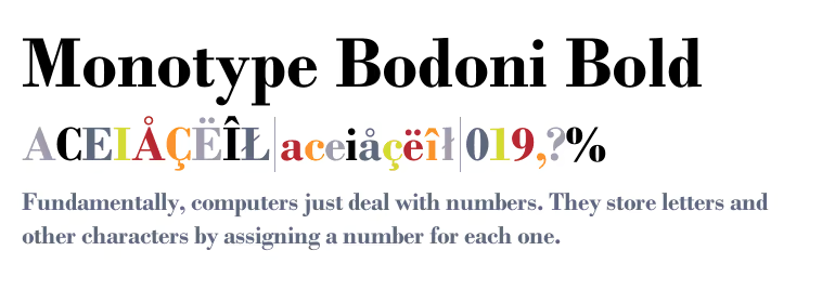 Monotype Bodoni™