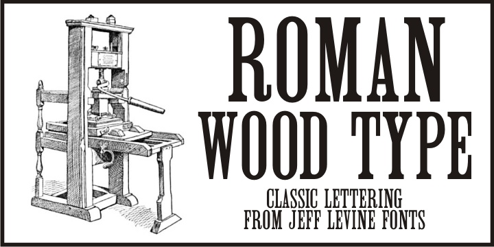 Roman Wood Type JNL
