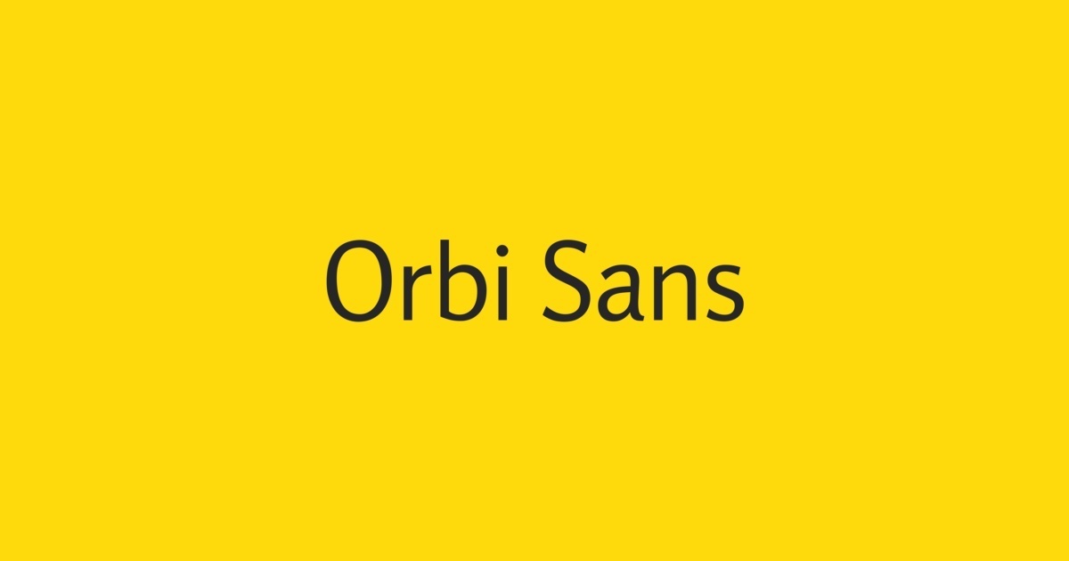 Orbi Sans™