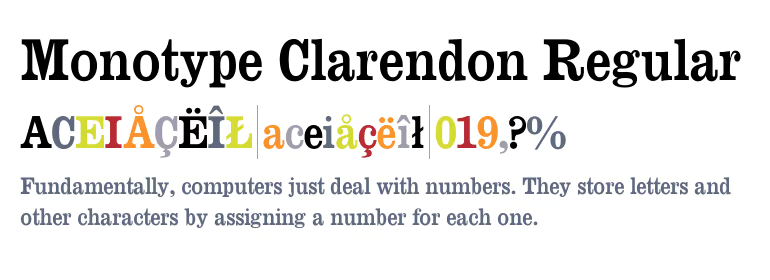 Monotype Clarendon®